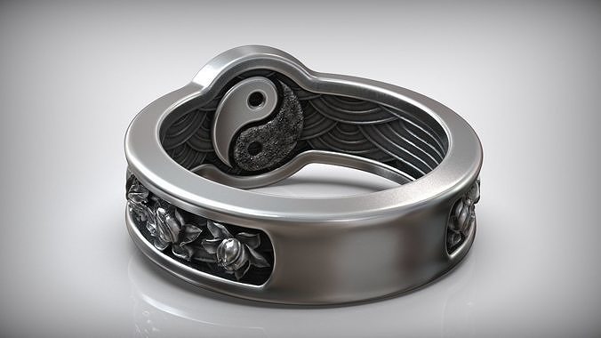 Silver Ring "Balance - Coi Fish"