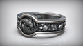 Silver Ring "Balance - Coi Fish"