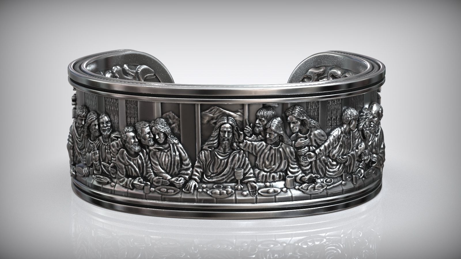 Silver Bracelet "The Last Supper"